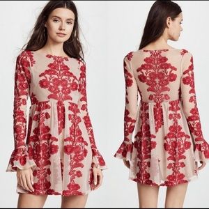 For Love & Lemons - Temecula Bell-Sleeve Dress - S